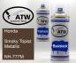 Preview: Honda, Smoky Topaz Metallic, NH-777M: 400ml Sprühdose + 400ml Klarlack - Set, von ATW Autoteile West.
